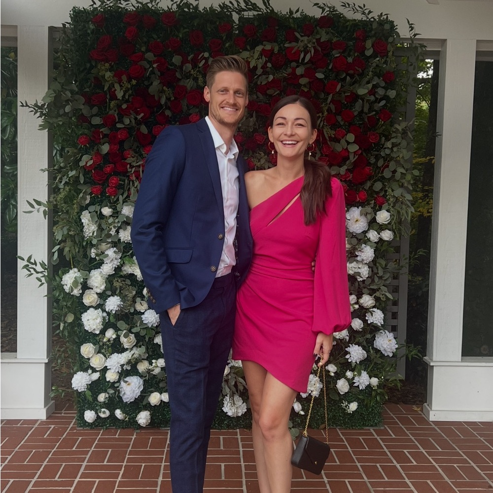 Elliatt Fuchsia One-Shoulder Dress